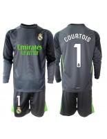 Real Madrid Thibaut Courtois #1 Maalivahdin Kolmaspaita Lasten 2025-26 Pitkähihainen (+ shortsit)